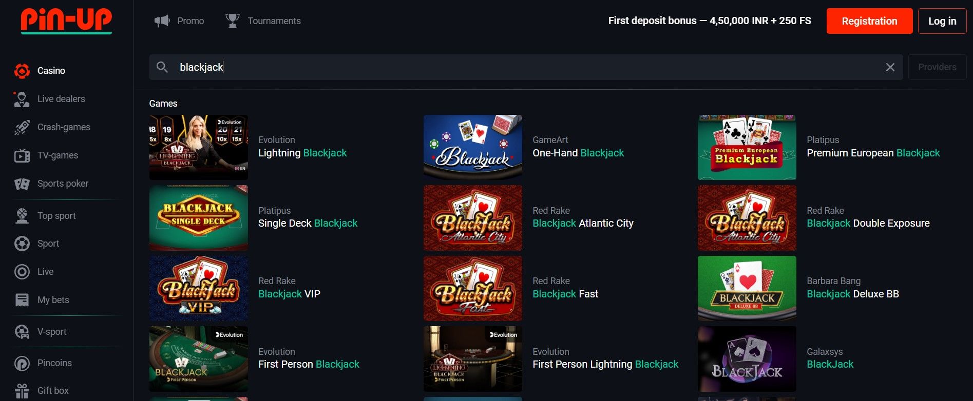 pin up casino online